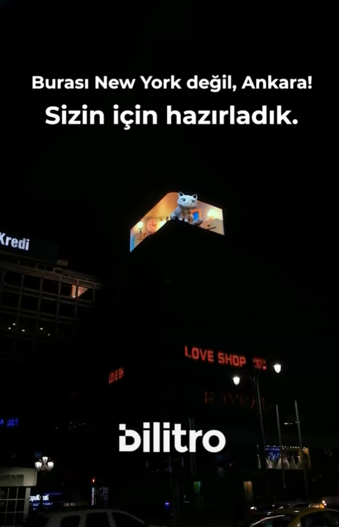 Ankara kızılay led ekran kedi projesi Ankara kızılay led ekran kedi projesi görseli